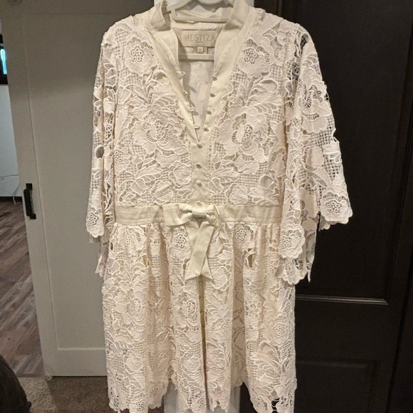 MESTIZA Carmen Lace Mini Dress - Picture 2 of 6